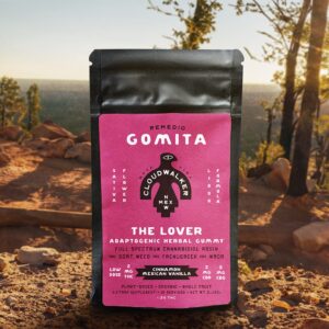 Remedio Gomita: The Lover. Full Spectrum Cannabidiol Rosin with Goat Weed, Fenugreek, Maca Root, Mexican Vanilla. Plant Based, All-Natural, Organic, Whole Fruit, Hemp, Federally Legal, Sleep, Sex, Libido, Love, Wellness, Gummies.