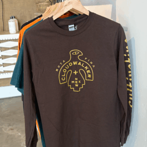 CloudWalker Farm 100% Cotton Long Sleeve T-Shirt "Cultivating Curiousity". Made in the USA.