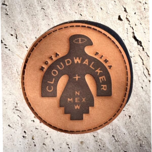 CloudWalker Farm, Thunderbird Leather Iron-On Patch.